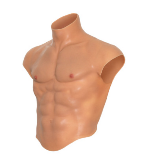 Maglietta con torso maschile in silicone alter ego desiderio nascosto<br><br>Hidden Desire Alter Ego Silicone Male Torso Shirt