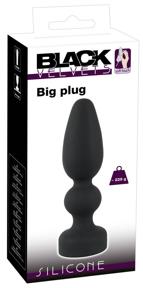 big plug in silicone morbido nero anale per uomo e donna sexy toys anal black