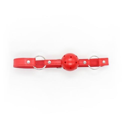 Breathable ball gag rosso traspirante morso red bondage fetish costrittivo