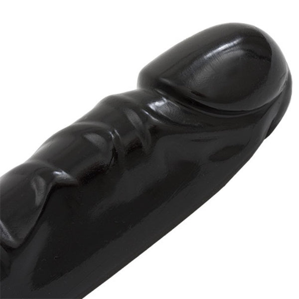 Dildo Doppio fallo header veined 12 black