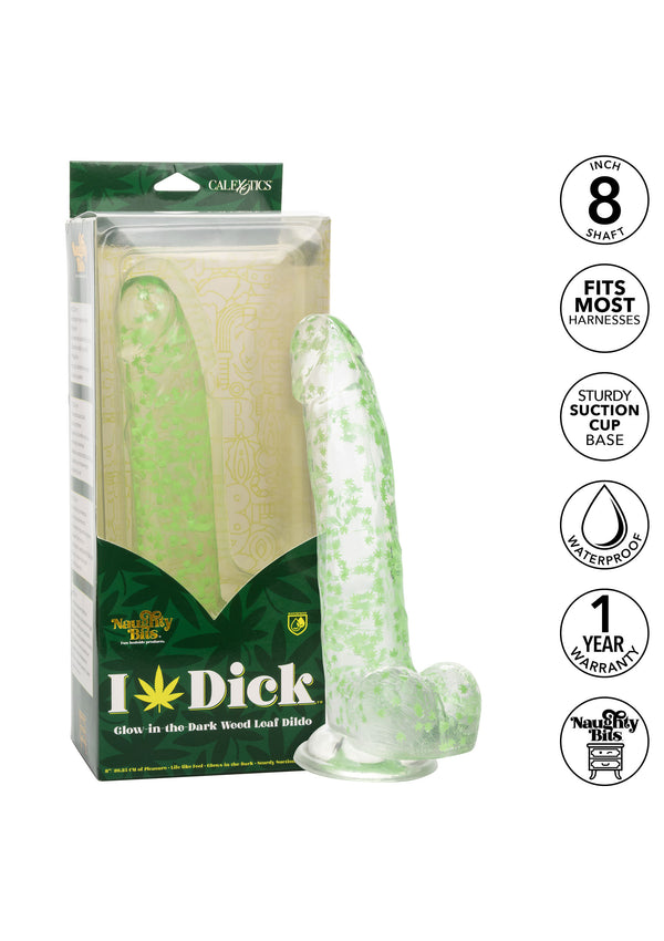 fallo con ventosa I Leaf Dick Glow Dildo