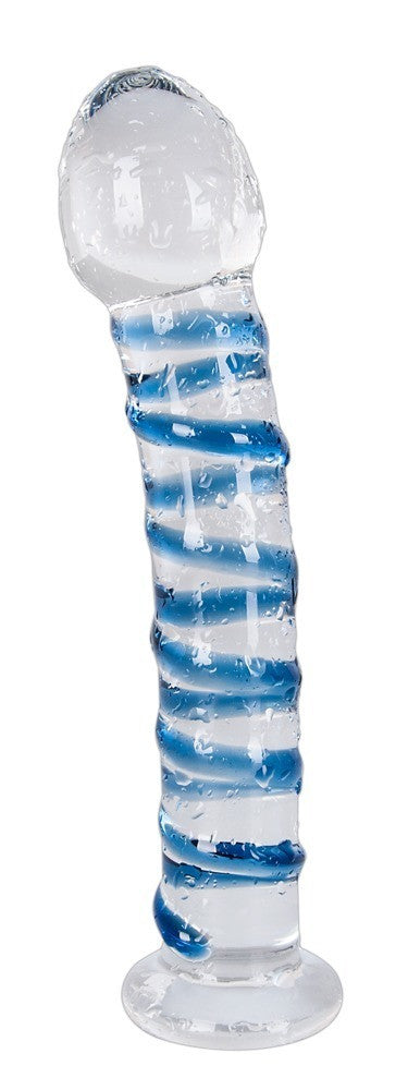 Fallo in vetro vaginale anale Arts Clair Bleu Glass Dildo