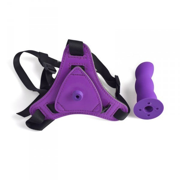 Fallo indossabile strap on anale vaginale Cintura regolabile strap-on purple