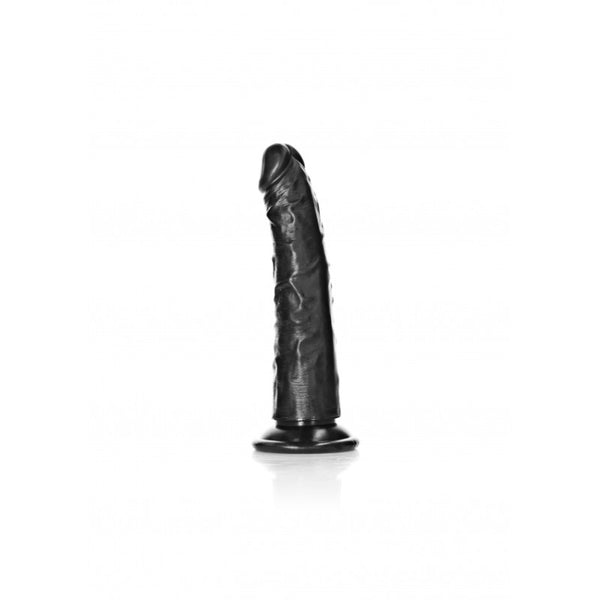 Fallo piccolo nero Dildo without Balls with Suction Cup - 6''/ 15,5 cm