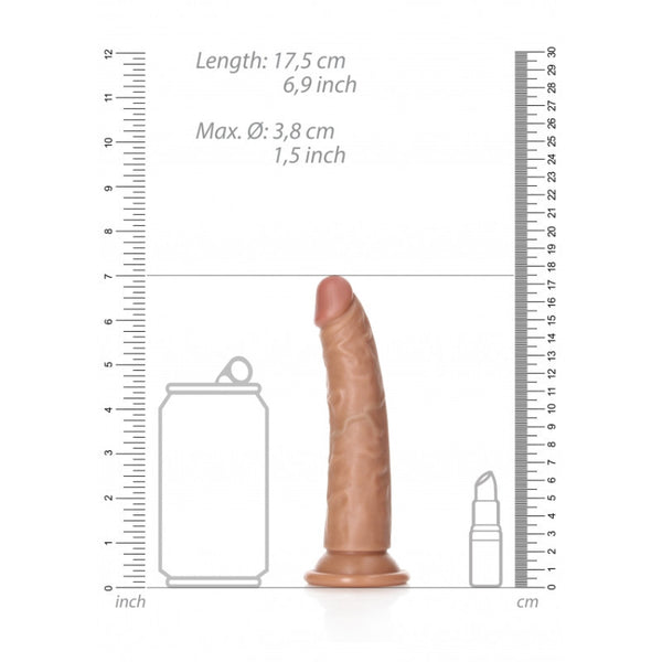 Fallo piccolo tan Dildo without Balls with Suction Cup - 6''/ 15,5 cm