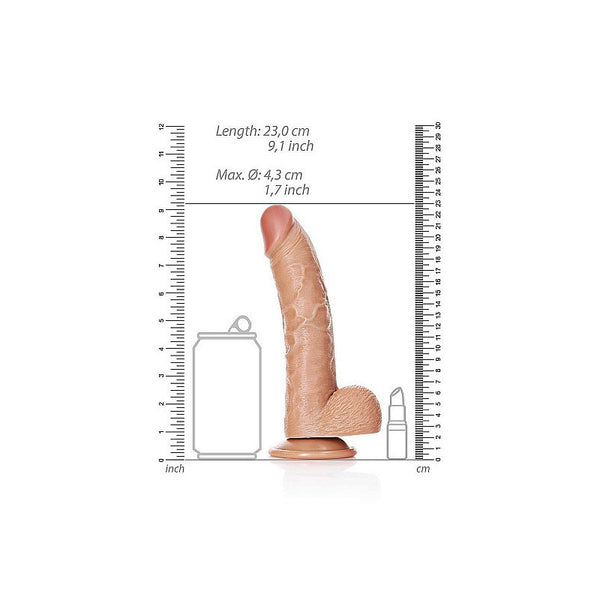 Fallo realistico Dildo with Balls and Suction Cup - 8''/ 20,5 cm