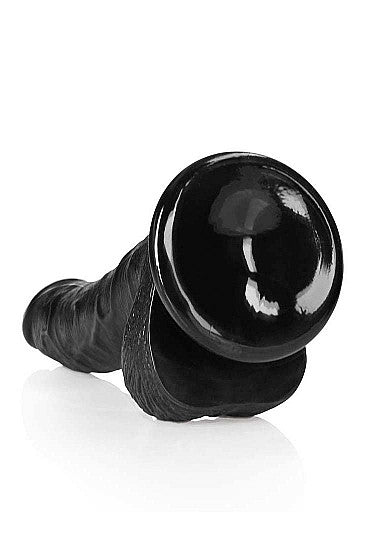 Fallo realistico nero Dildo with Balls and Suction Cup - 7''/ 18 cm