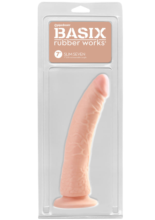 Fallo realistico Slim 7 Inch with Suction Cup flesh