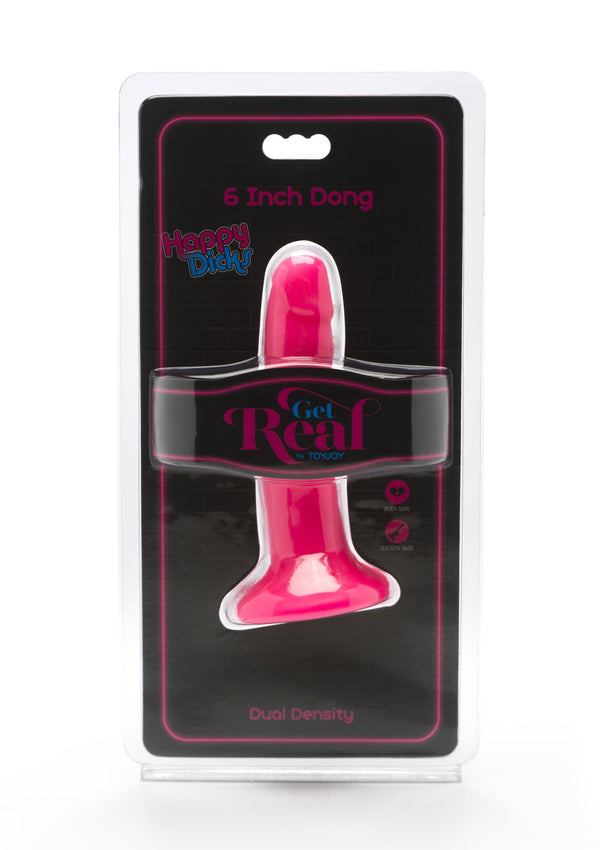 Fallo realistico slim dildo Happy Dicks Dong 6 Inch  pink