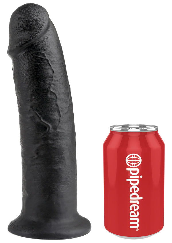 Fallo realistico Vaginale maxi dildo con ventosa king cock 10 nero big xxl