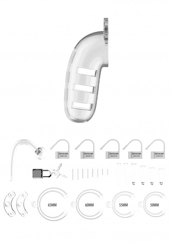 Gabbia di castità con plug Cage with Plug  - Transparent