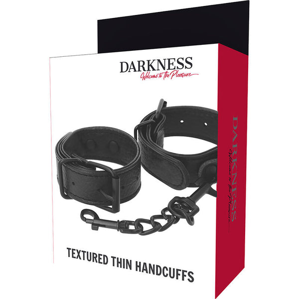 Manette con catena DARK NESS TEXTURED THIN HANDCUFFS