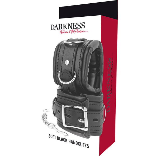 Manette sadomaso DARKNESS HANDCUFFS WRIST CUFFS BLACK