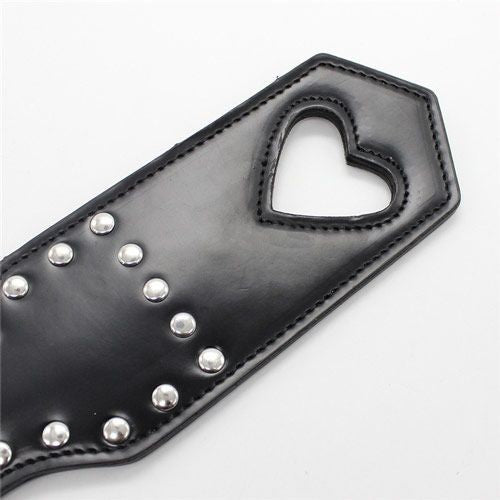 Paletta heart paddle black sculacciatore frusta frustino bondage fetisck spanker