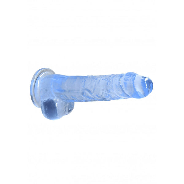 Pene finto blu con ventosa Realistic Dildo with Balls 19 cm