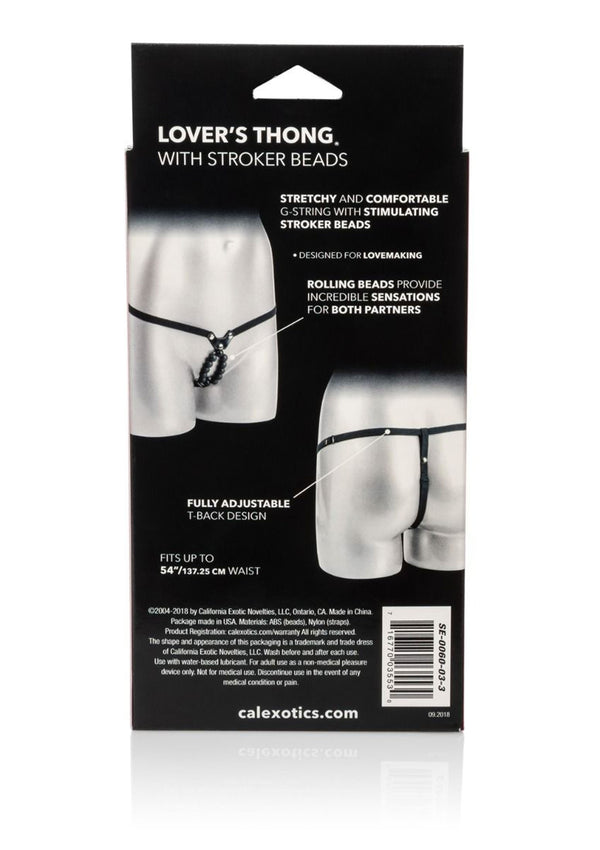 Perizoma Thong With Stroker Beads