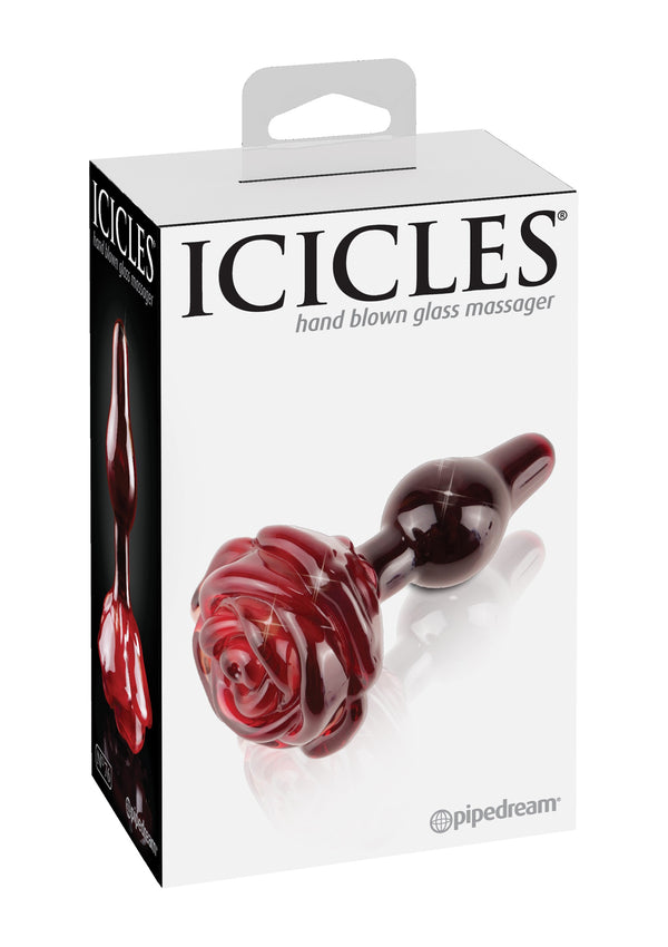 Plug anal Play con rosa Rosso Icicles No 76