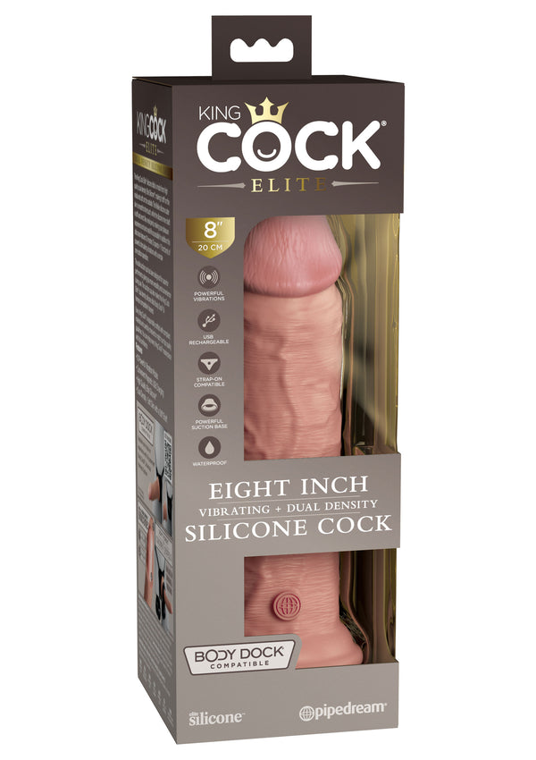 Vibratore 8 Inch 2Density Vibrating Cock