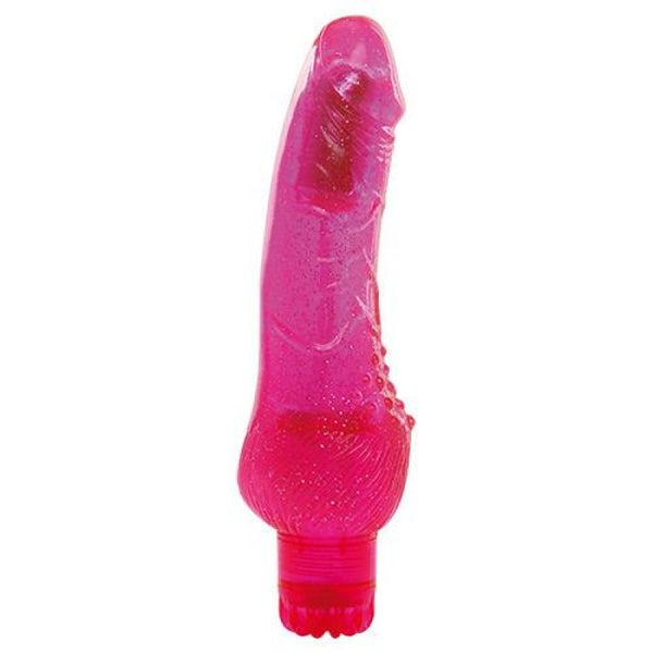 Vibratore classico jammy jelly sharp glitter pink