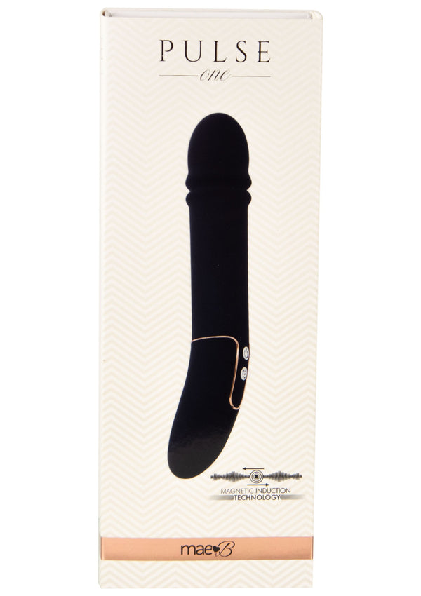 vibratore dildo nero in silicone realistico ricaricabile vaginale anale black PULSE ONE