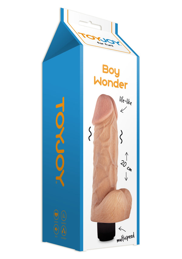 vibratore fallo realistico Boy Wonder Vibrating 20cm Dong