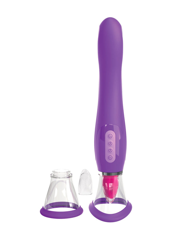 Vibratore punto g con stimolatore clitoride succhia vagina Her Ultimate Pleasure