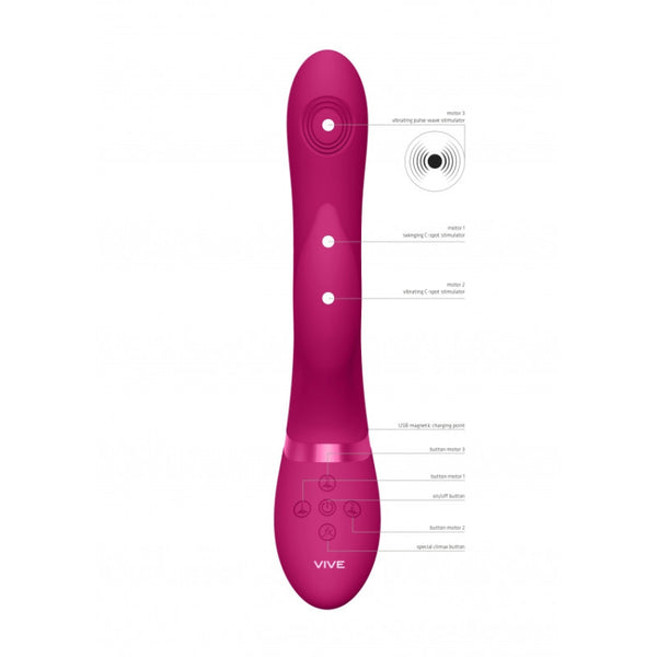 Vibratore rabbit Aimi fucsia