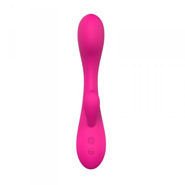 Vibratore rabbit doppio dildo vibrante ricaricabile fallo realistico con stimolatore clitoride