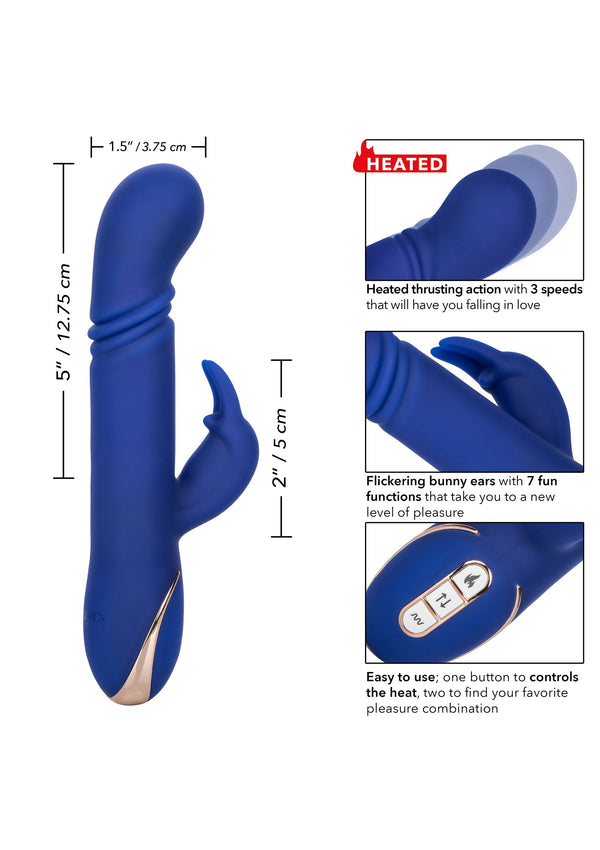 Vibratore rabbit riscaldato punto G in silicone