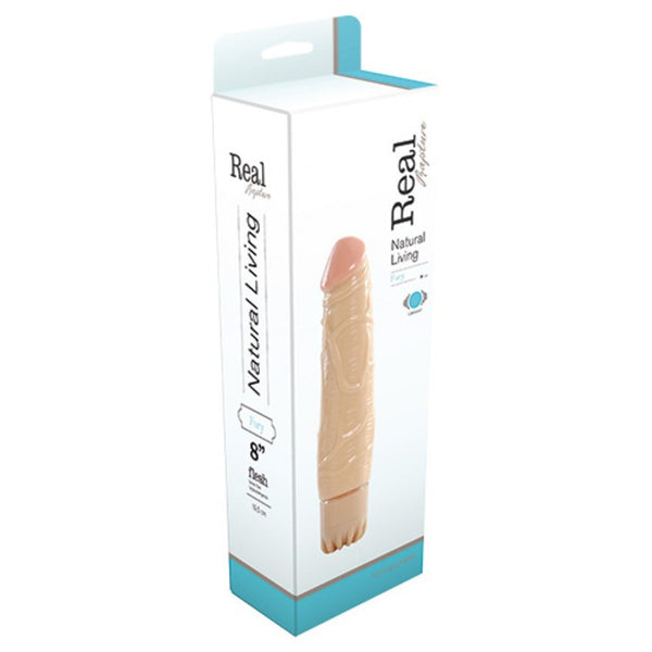 Vibratore realistico real rapture fury 8'' white