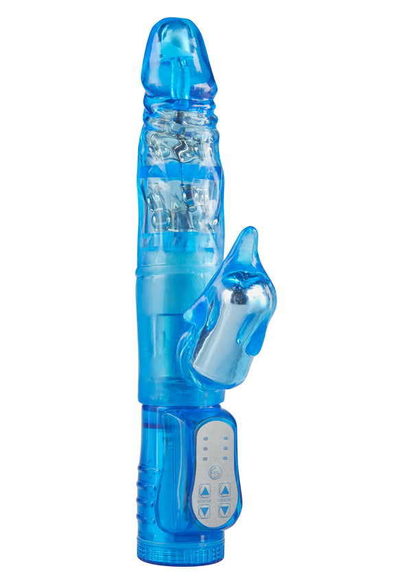 Vibratore vaginale rabbit blu Twinturbo Dolphin Vibrator