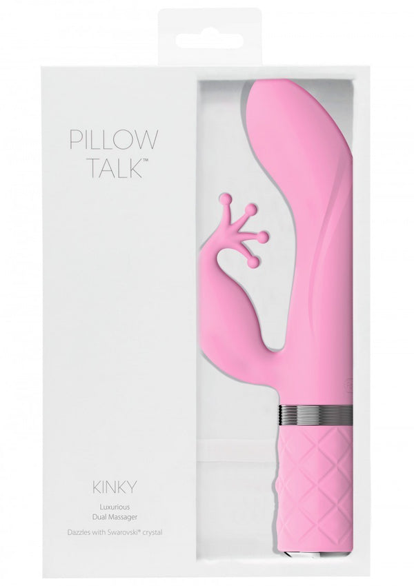 Vibratore vaginale rabbit doppio stimolatore clitoride in silicone dildo fallo vibrante pink