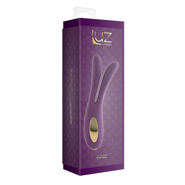 Vibratore Vaginale stimolatore doppio in silicone Purple fallo dildo impermeabile ricaricabile